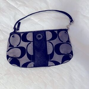 Coach gray signature C wristlet